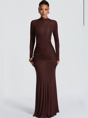 BABYBOO Oriane Maxi Dress in Plum